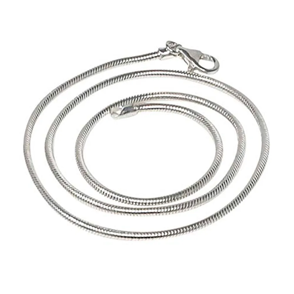 925 Sterling Silver Snake Chain 2.3mm For Men And Women