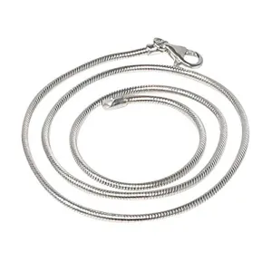 925 Sterling Silver Snake Chain 2.3mm For Men And Women