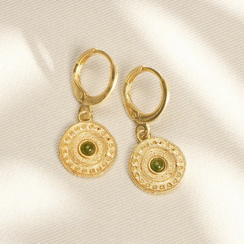 Alba Green Earrings