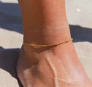 ALEA IN - GOLD / ROSE GOLD OR SILVER - WATERPROOF BEACH BOHO ANKLETS