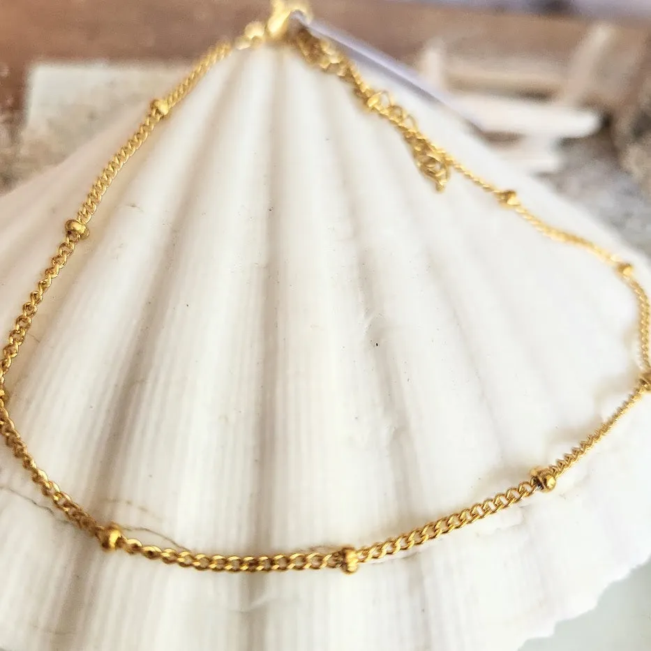 ALEA IN - GOLD / ROSE GOLD OR SILVER - WATERPROOF BEACH BOHO ANKLETS