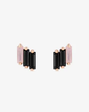 Amalfi Midi Black Ombre Studs