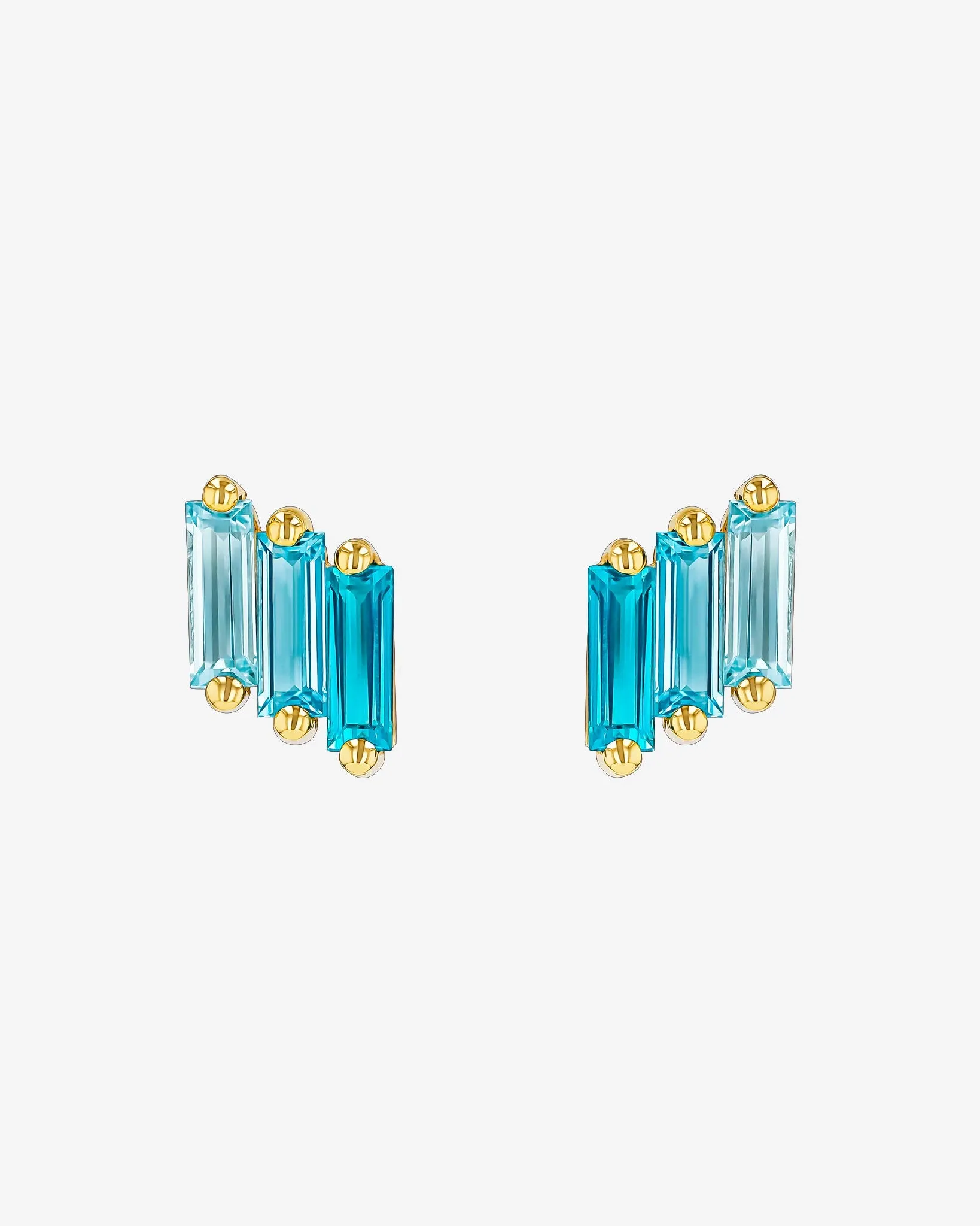 Amalfi Midi Light Blue Ombre Studs