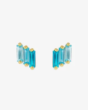 Amalfi Midi Light Blue Ombre Studs