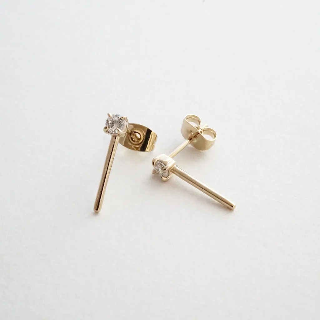 Aspen Crystal Bar Studs