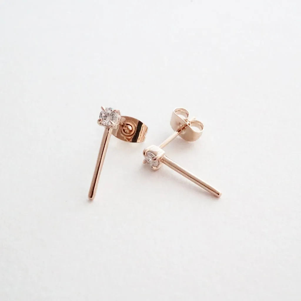 Aspen Crystal Bar Studs