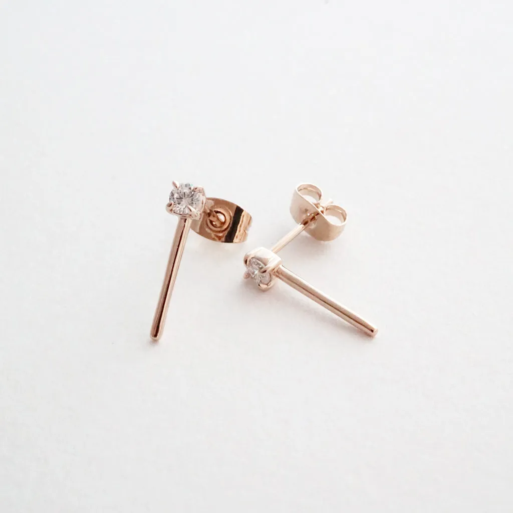 Aspen Crystal Bar Studs