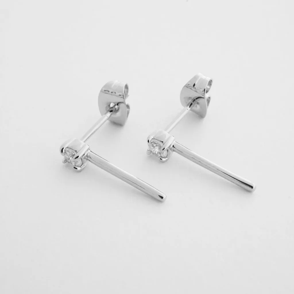 Aspen Crystal Bar Studs