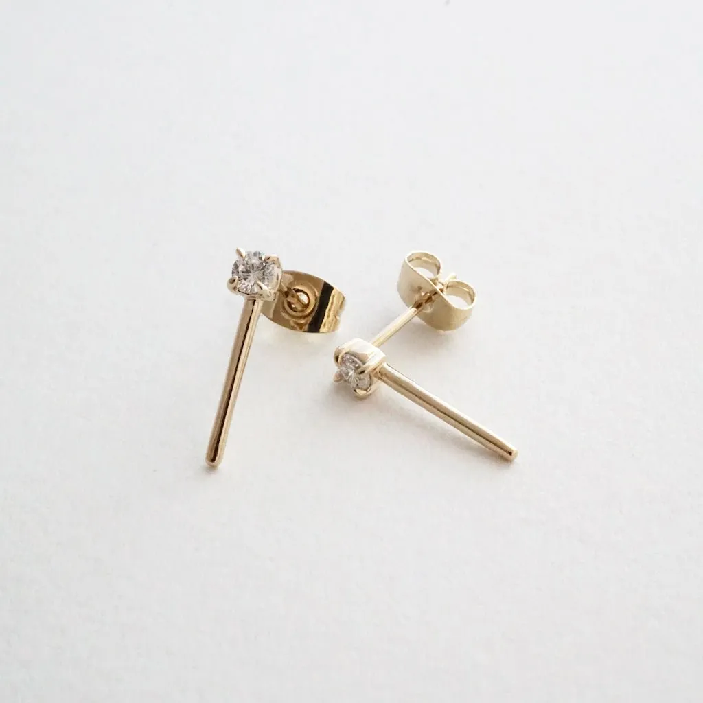 Aspen Crystal Bar Studs