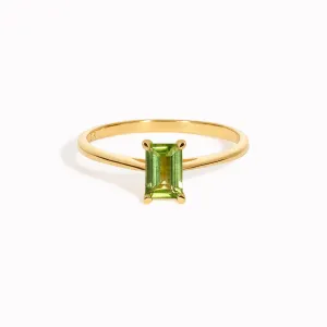 Baguette Ring Peridot - Charlotte