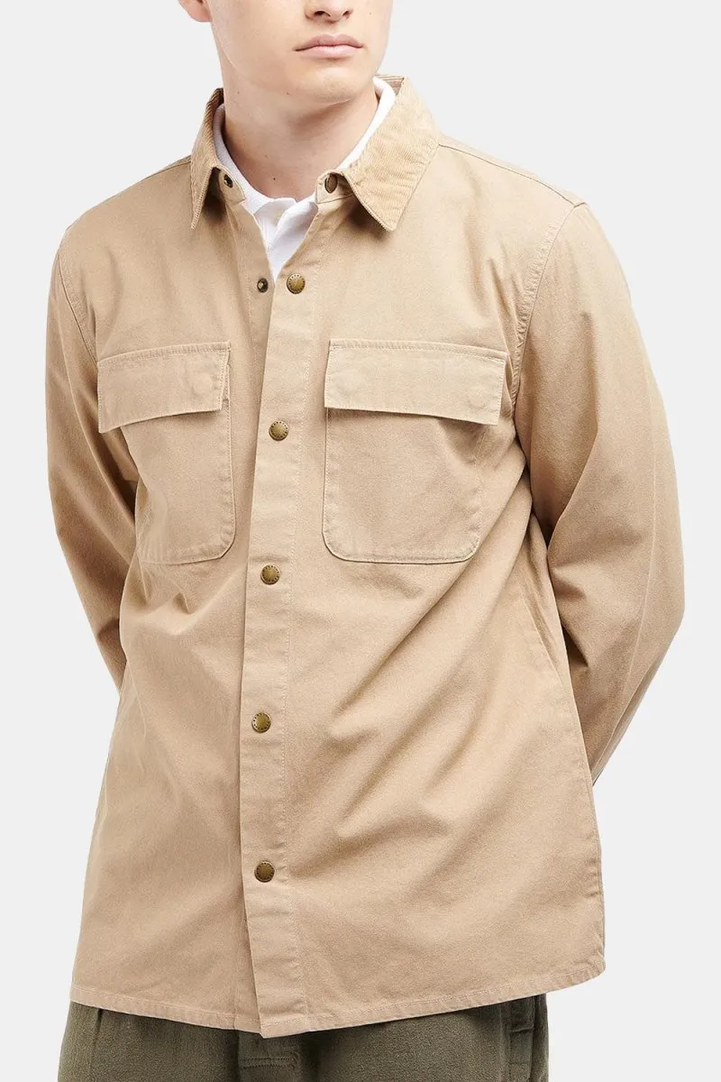 Barbour White Label Nico Heavy Washed Overshirt (Sand)