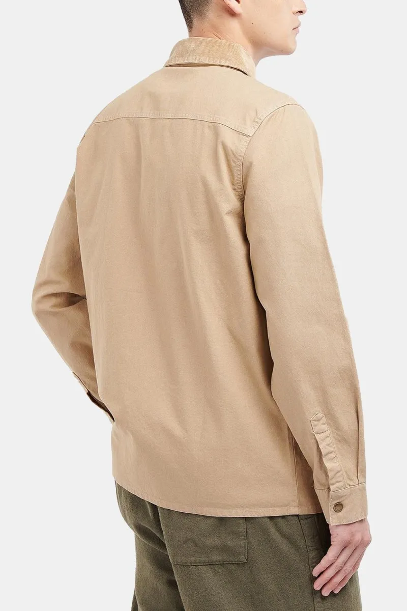 Barbour White Label Nico Heavy Washed Overshirt (Sand)