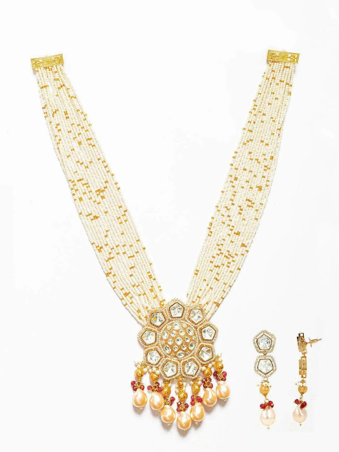 Baroque White Cheed Beads Jewelry Set