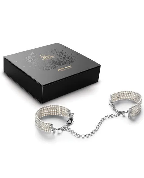 Bijoux Indiscrets Plaisir Nacre Handcuffs - Pearl