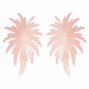 Blush Palm Earrings