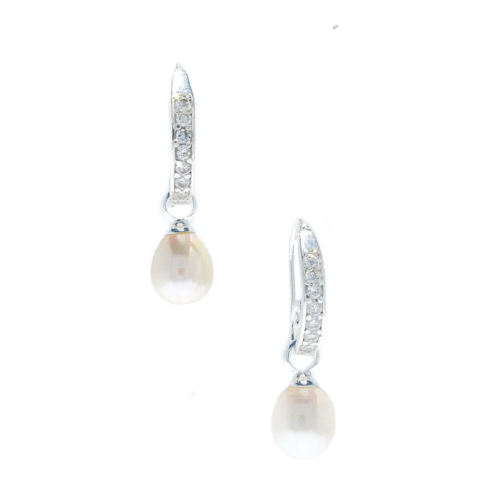 Broome Starry Night Pearl Earrings White