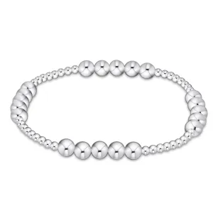 Classic Blissful Pattern 2.5mm Bead Bracelet- 5mm Sterling