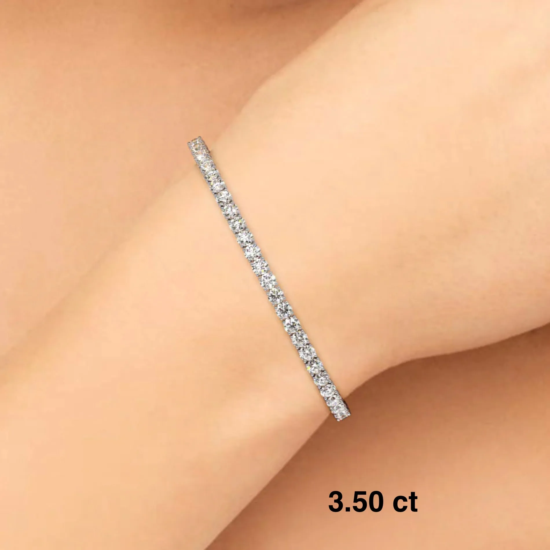 Classic Brilliant cut Diamonds "Tennis" Bracelet