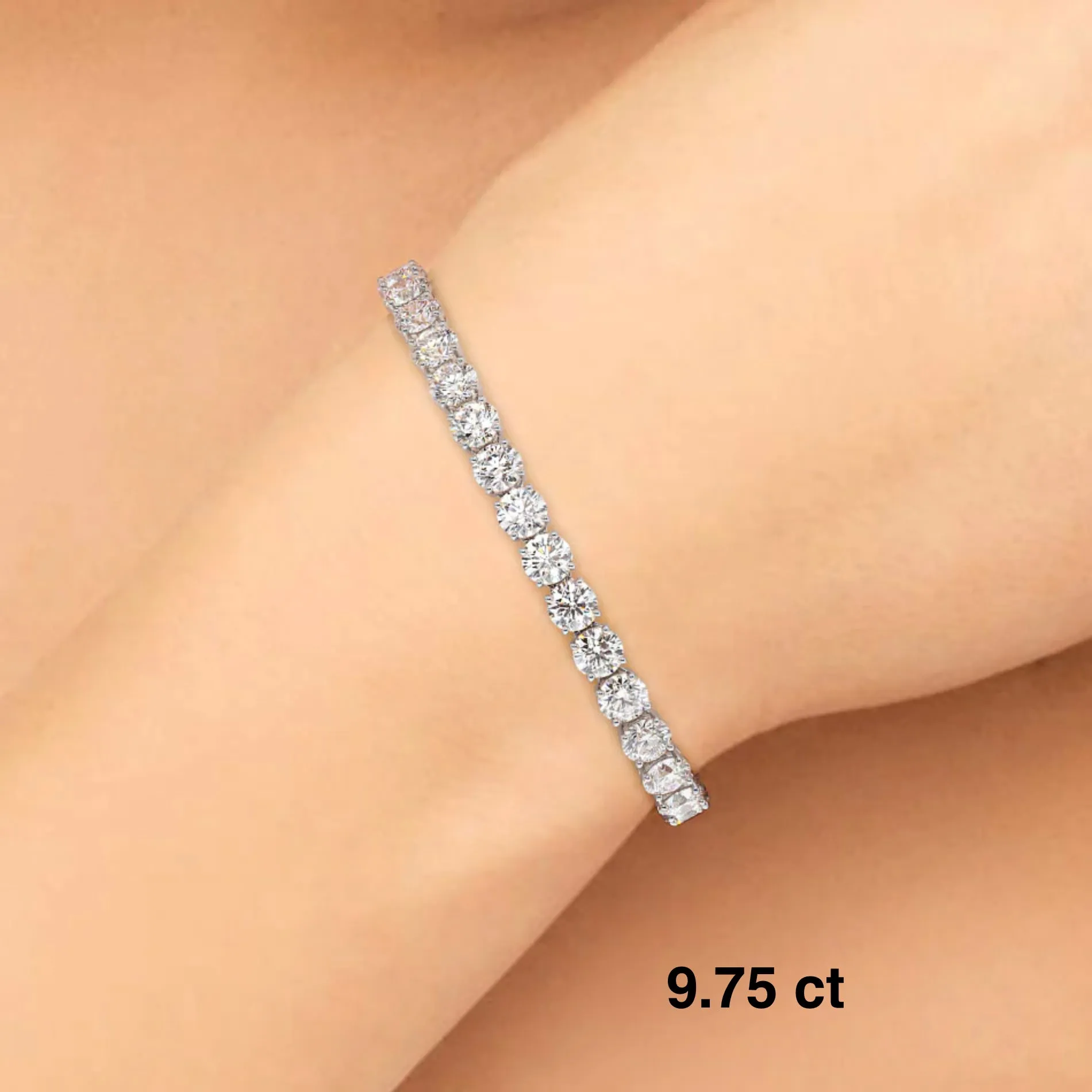 Classic Brilliant cut Diamonds "Tennis" Bracelet