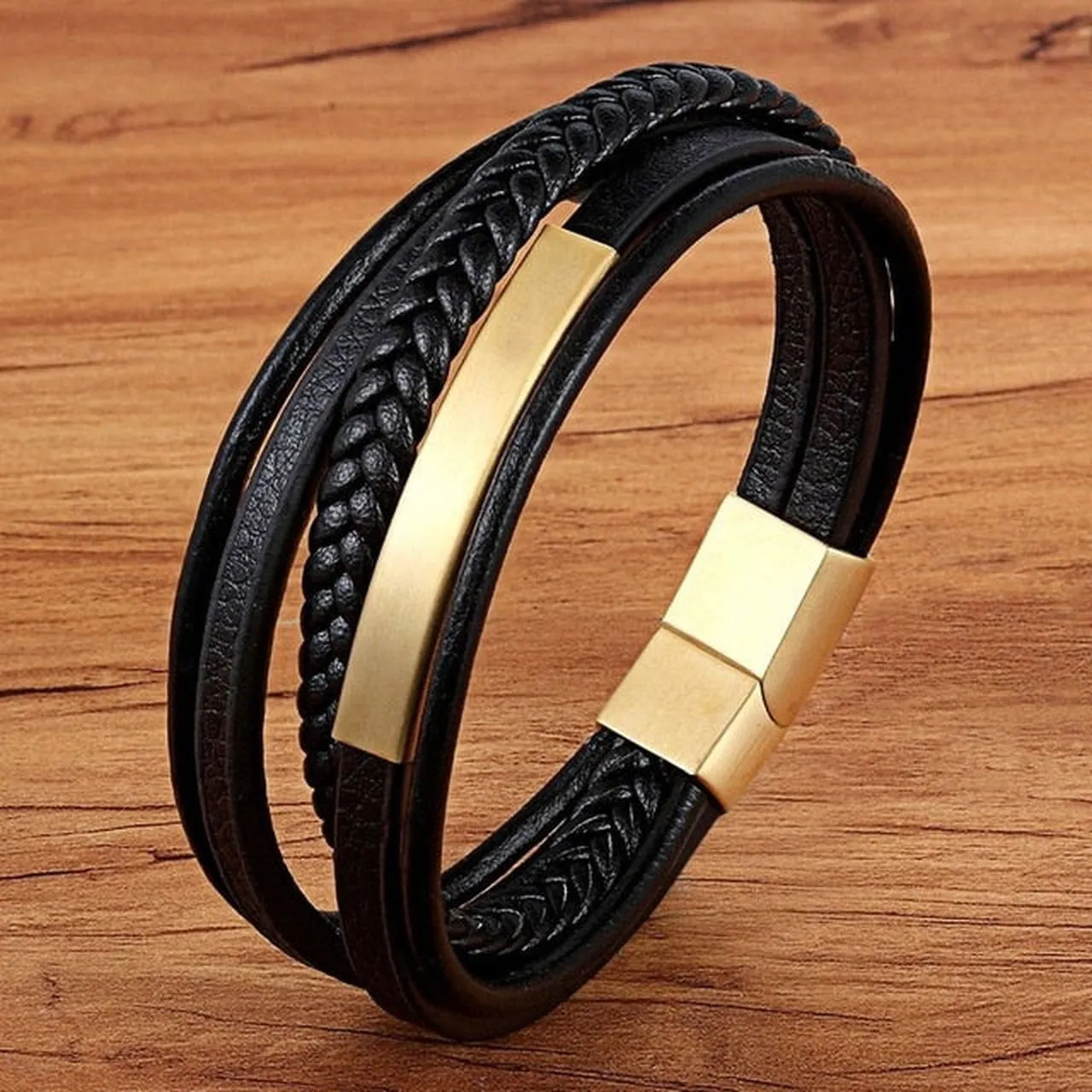 Classic Genuine Leather Multilayer Bracelet