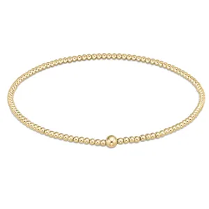 Classic Gold 2mm Bead Bangle