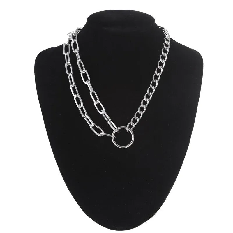 Cool Link Chain Necklace Fashion / Choker Necklace for Women in Aesthetic Jewelry