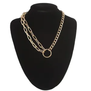 Cool Link Chain Necklace Fashion / Choker Necklace for Women in Aesthetic Jewelry