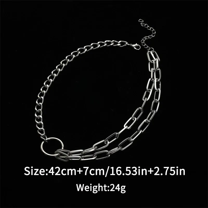 Cool Link Chain Necklace Fashion / Choker Necklace for Women in Aesthetic Jewelry