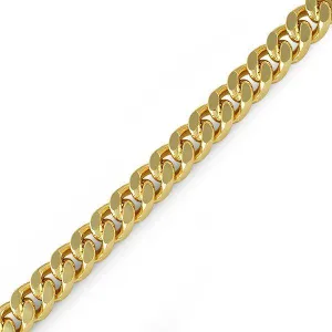 Cuban Box Gold Plated Bracelet 8MM