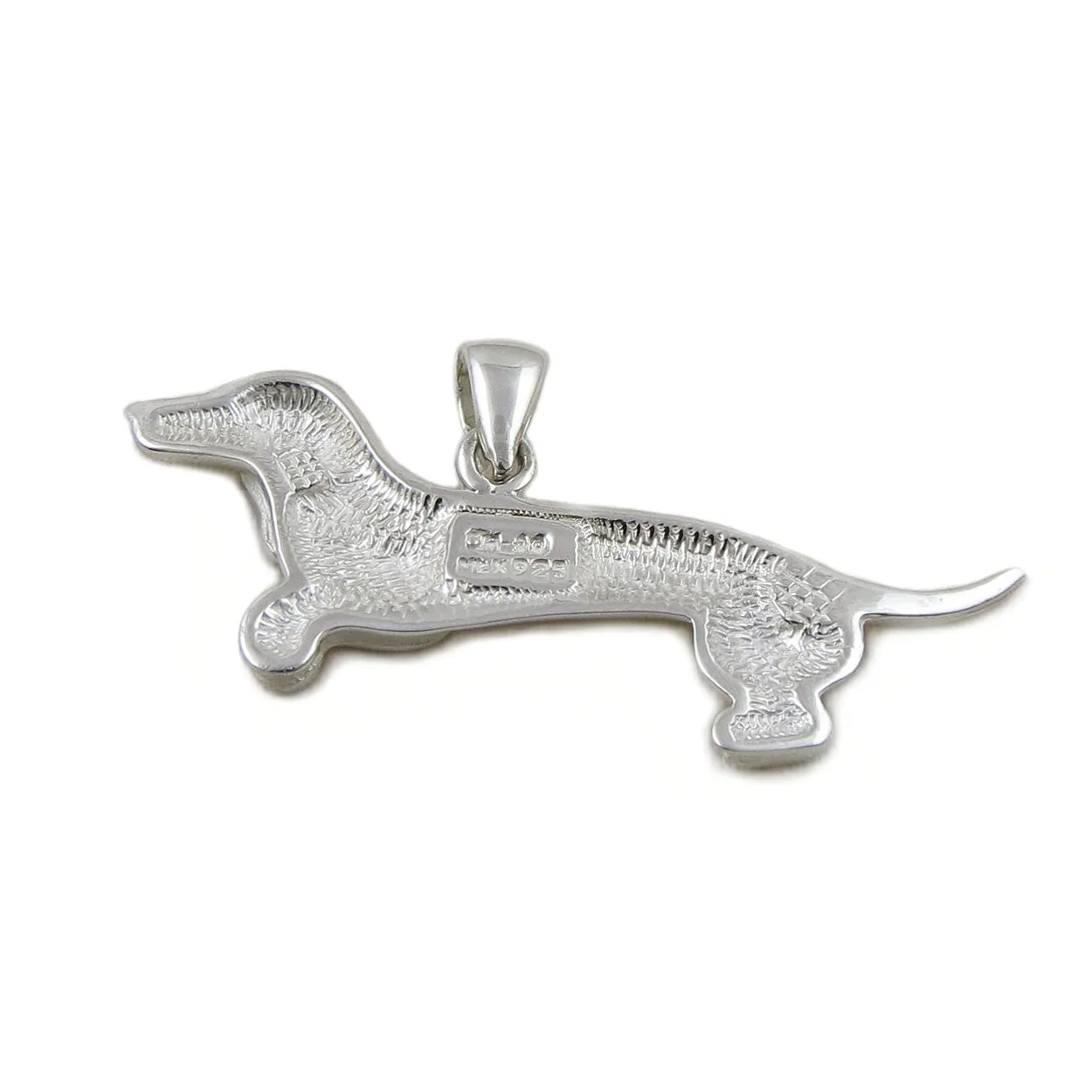 Dachshund Sterling Silver Canine Sausage Dog Pendant