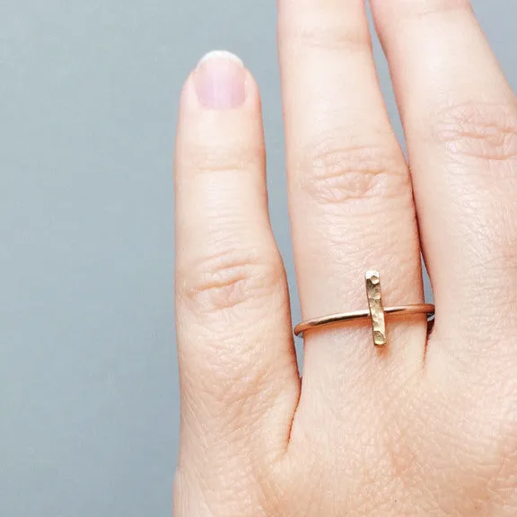 Dainty Bar Rings