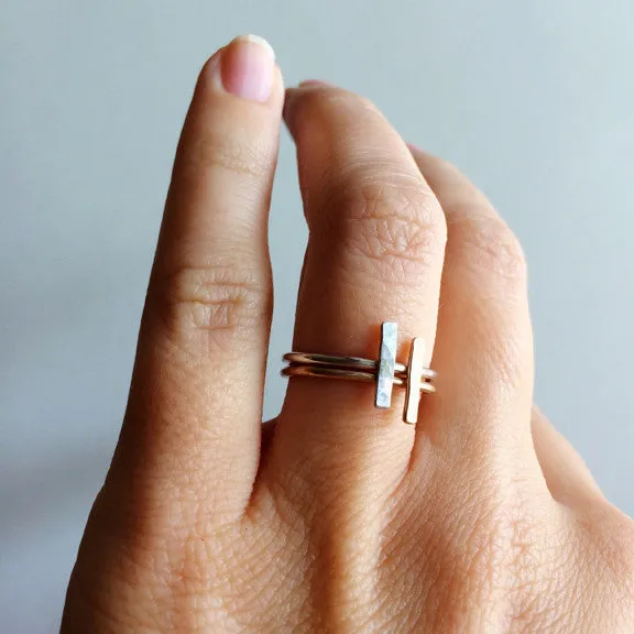 Dainty Bar Rings