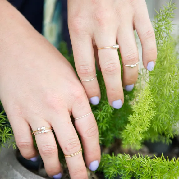 Dainty Dot Rings