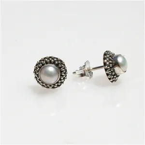 Dainty Vintage Pearl Studs