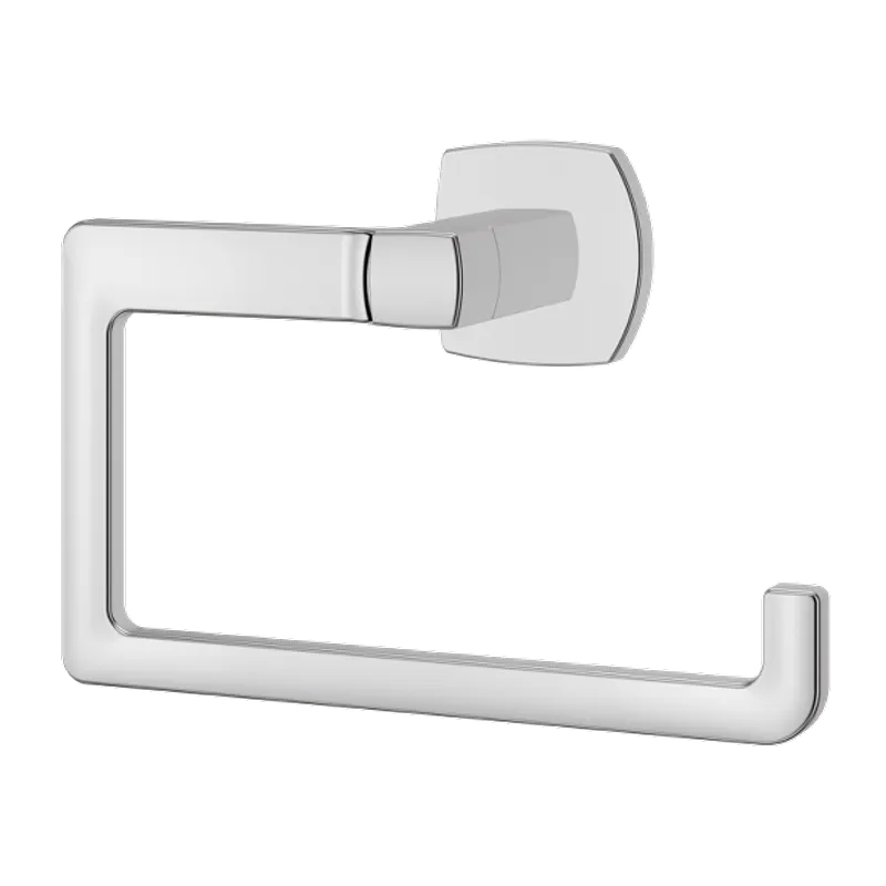 Deckard 7" Flat J-Hook Towel Ring in Polished Chrome