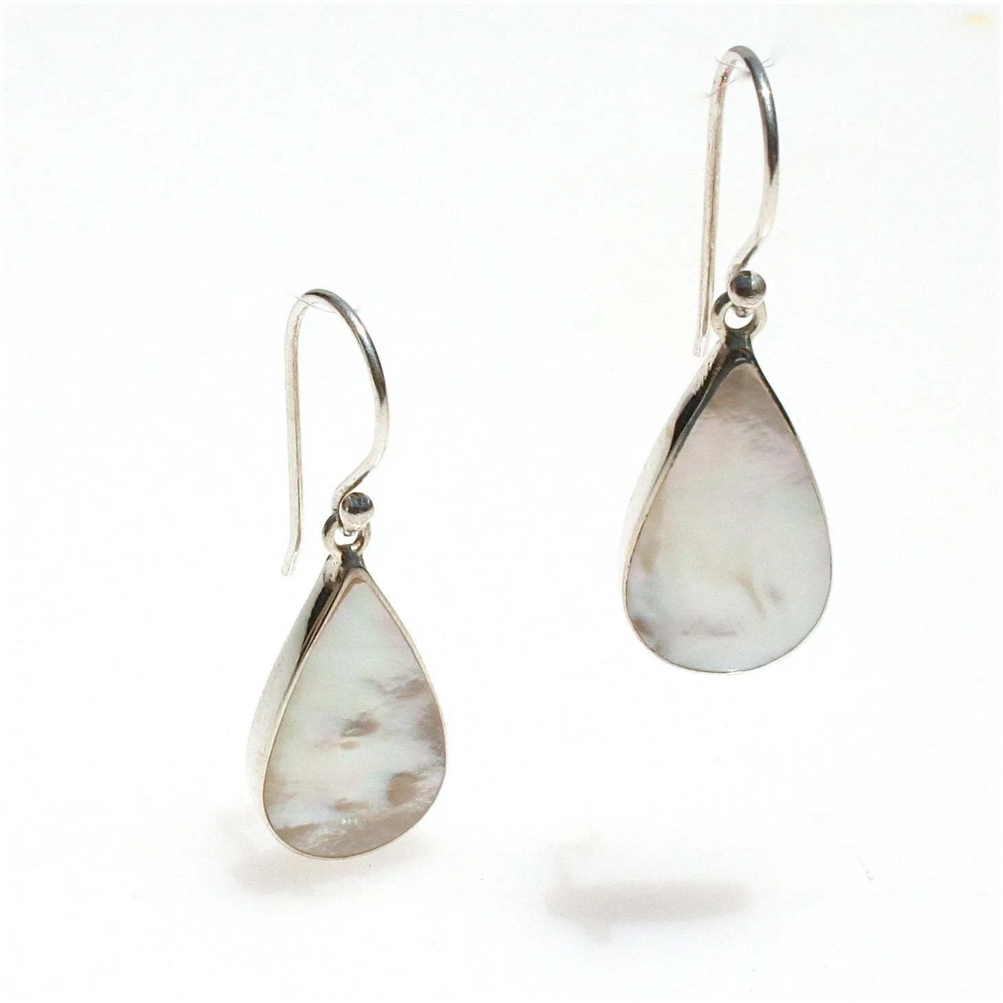 Dew Drop Mother of Pearl Earrings Large