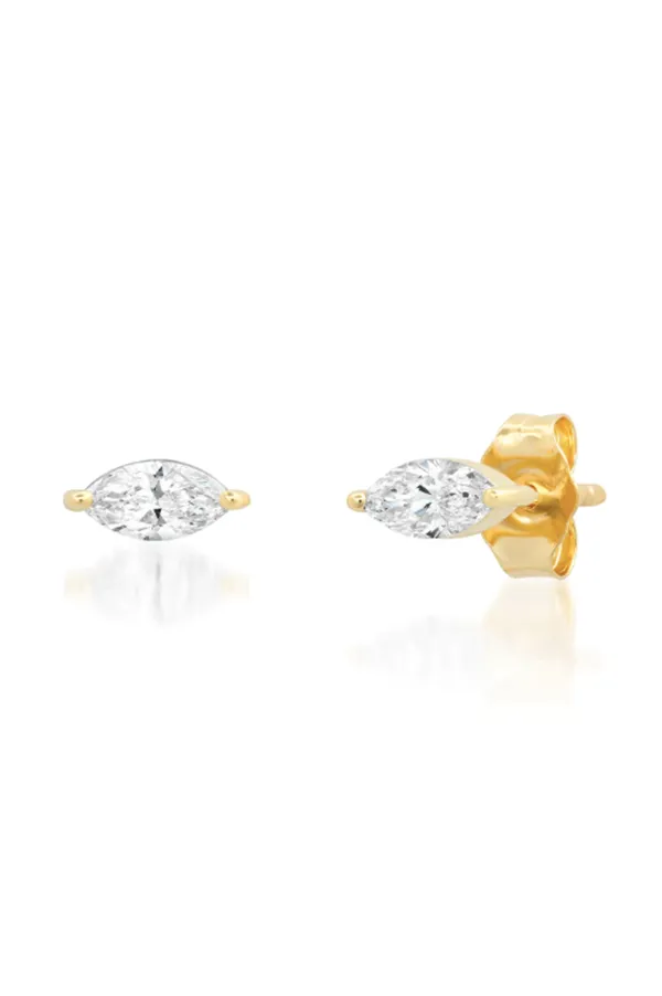 Diamond Marquise Studs