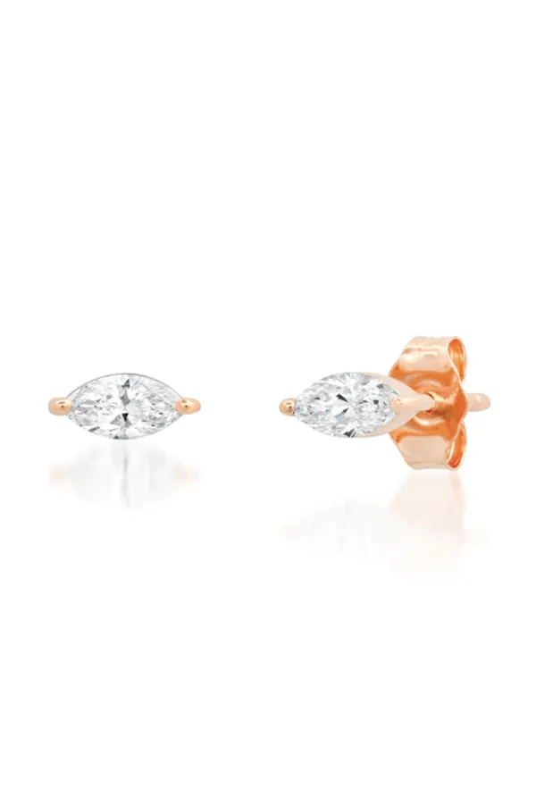 Diamond Marquise Studs