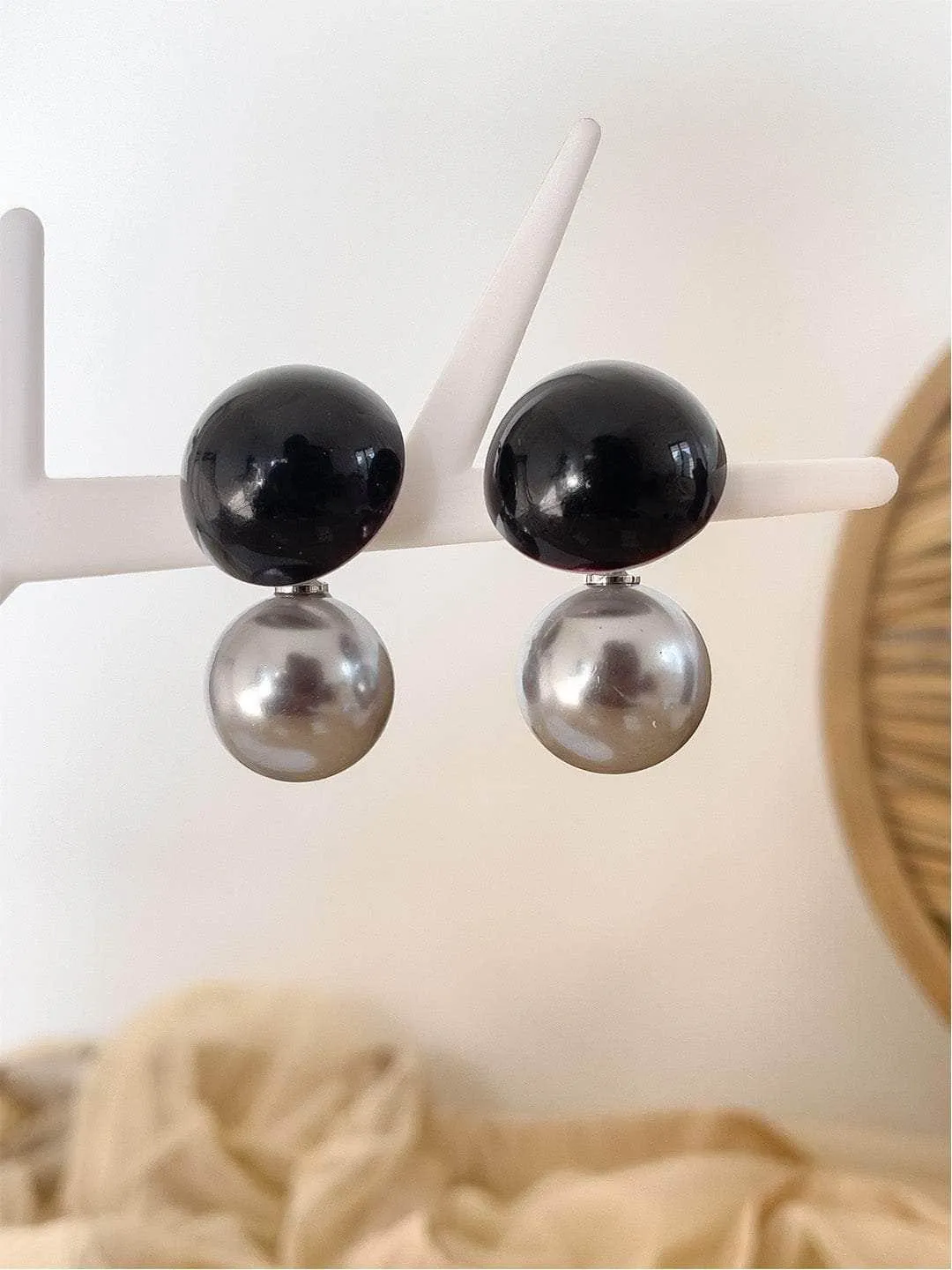 Double Ball Earrings