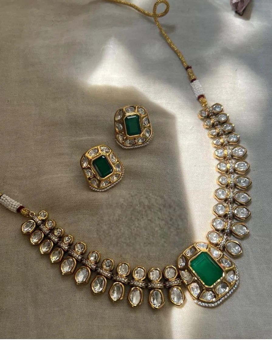 Doublet Kundan Necklace Set