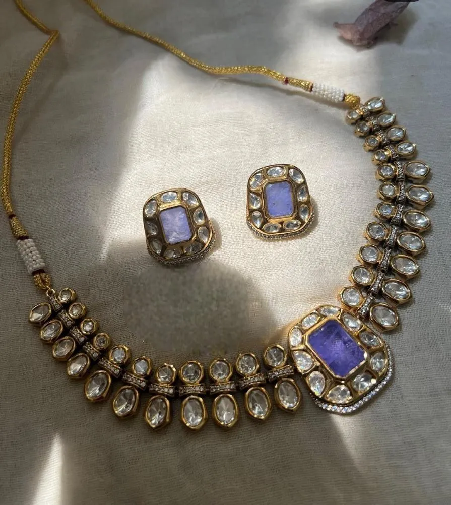 Doublet Kundan Necklace Set