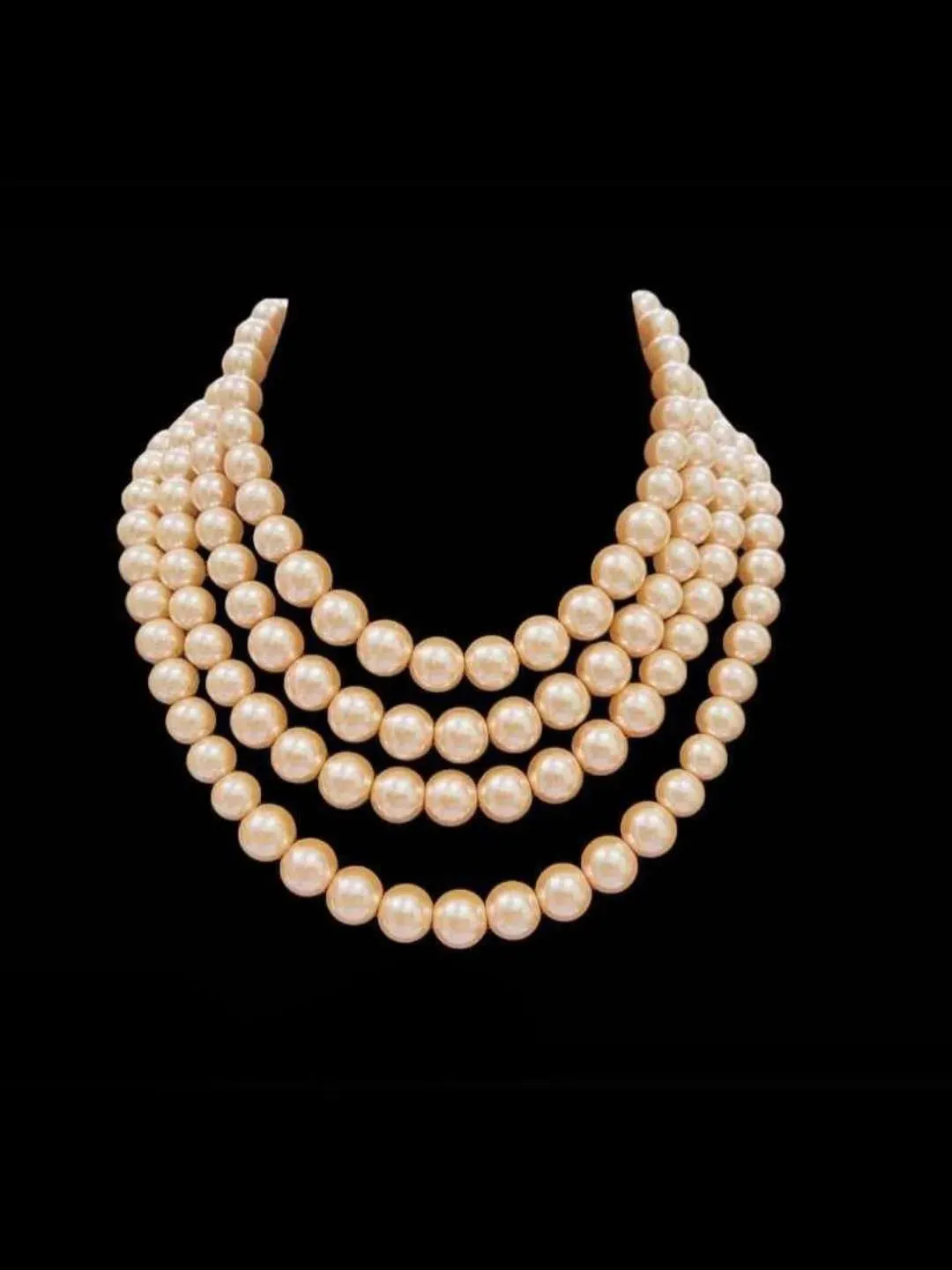 Elegant 4 Strand Pearl Necklace