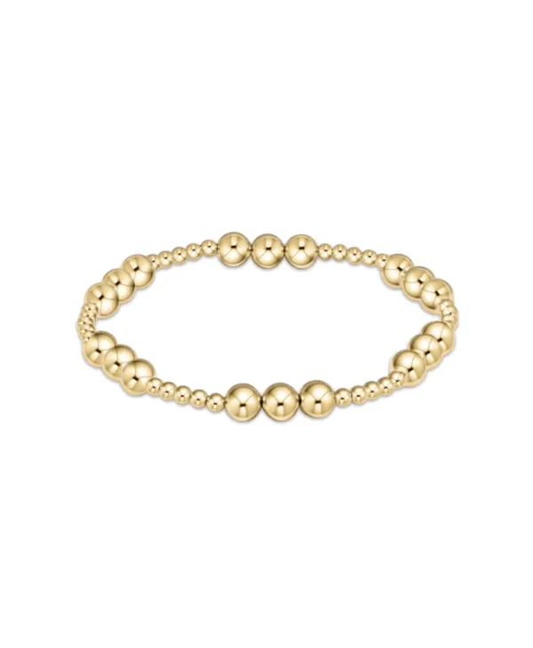 Enewton - Classic Joy Pattern 5mm Bead Bracelet - Gold