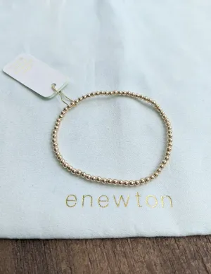 Extends Classic Gold 3MM Bead Bracelet