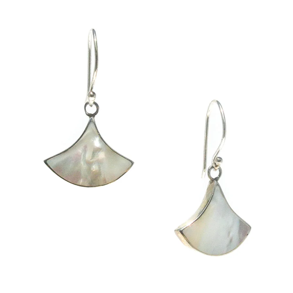 Fan Mother of Pearl Earrings