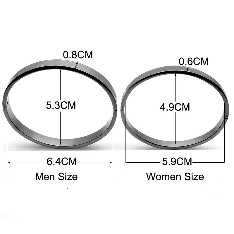 Fashion European Fancy Style 18K Real Gold Plated Top Quality 316L Stainless Steel Women Men Jewelry New Trendy Brand Bracelets Bangles