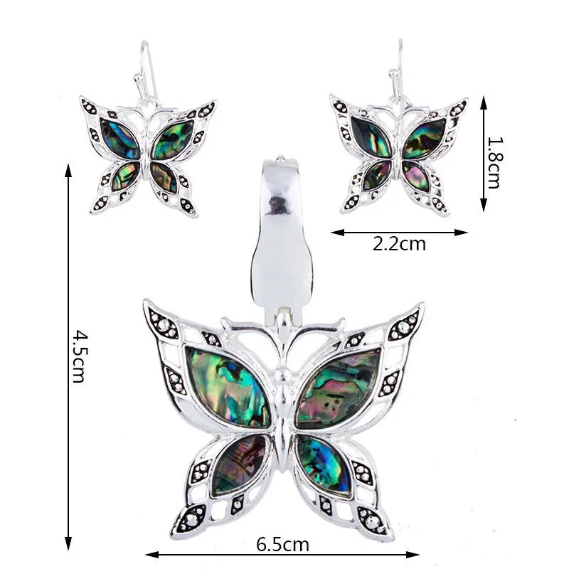 Fashion Jewelry Sets Hight Quality Necklace Sets For Women Jewelry Silver Plated Butterfly Unique Design Party Gifts