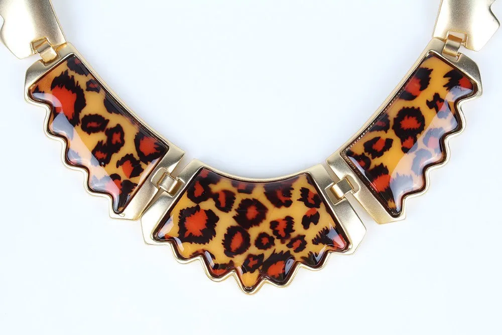 Fashion Jewelry Sets Leopard Resin colors Gold/Silver Plated High Quality Party Gifts New Arrival