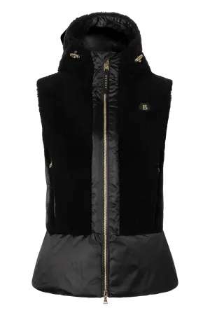 Fenna Hooded Shearling & Down Hybrid Vest