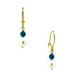 Festival Pearl Apatite Earrings Gold